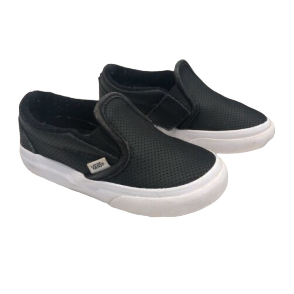 Toddler Vans Size 4 Faux Leather